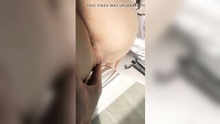 I fuck my stepsister with cancer and cum on her ass. POV