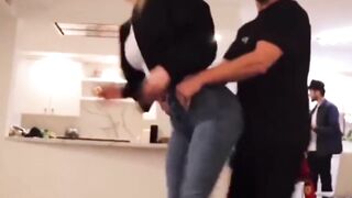 YouTuber Humps Girlfriend with Big Tits and Tight Jeans