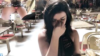 PUPLIC VIBRATING PANTIES ORGASM IN PUBLIC RESTAURANT LUSH