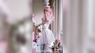 TikTok Compilation “in Clothes - Naked” Part1. Cosplayer Indigo White