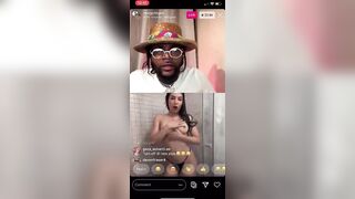 WHITE GIRL GROUPIE PUTS ON a SHOW FOR RAPPER GOLD GAD ON INSTAGRAM LIVE