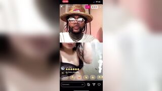 WHITE GIRL GROUPIE PUTS ON a SHOW FOR RAPPER GOLD GAD ON INSTAGRAM LIVE