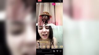 WHITE GIRL GROUPIE PUTS ON a SHOW FOR RAPPER GOLD GAD ON INSTAGRAM LIVE