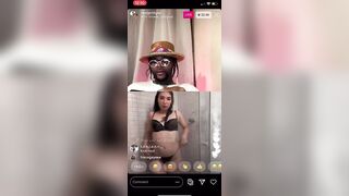 WHITE GIRL GROUPIE PUTS ON a SHOW FOR RAPPER GOLD GAD ON INSTAGRAM LIVE