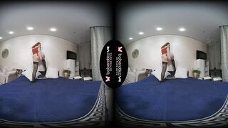 Solo Plumper, Eva Berger is Gently Masturbating, in VR