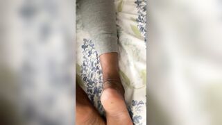 My male sock removal in bed