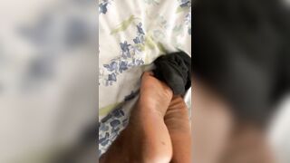 My male sock removal in bed