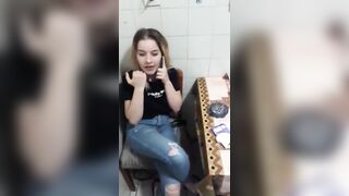 Talking on Phone Blowjob