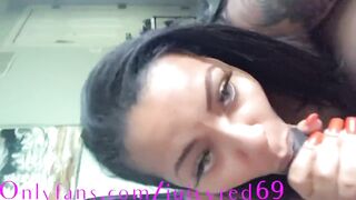 Lightskin Juicy Red Licking and Sucking BBC with Facial