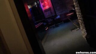 Amateur stripper fucks and grinds in POV at the club