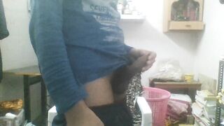 Slutty indian boy throbbing penis...and brush play...