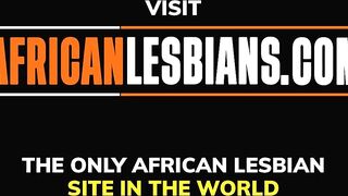 Black Lesbian Beauties Finger Each Other To Orgasm