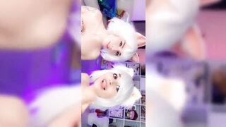 snapchat cosplay ahegao compilation by purple bitch