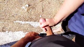 Risky Public Handjob and Fuck in Greece – Cum Challenge Day 7