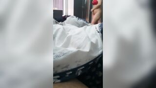 Step Mom Interrupt Step Son doing Homework for Quick Suck and Fuck without Condom