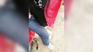 Chinese wife outdoor fuck