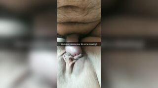 He is just rubbing my pussy! Its totally not cheating,hubby!