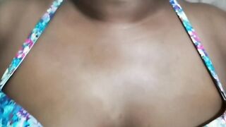 Mature Indian Wife Playing with her Big Boobs and getting Dress Penalties and Bra