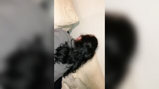 POV Amateur Thick White Girl Cheating Slut Wife Moaning while Twerking Big Booty on Boyfriends Cock