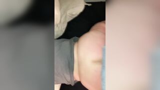 POV Amateur Thick White Girl Cheating Slut Wife Moaning while Twerking Big Booty on Boyfriends Cock