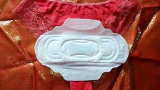 Period Hacks: Menstrual hygienic Pad fetish | Indian Girl using Lady Pad