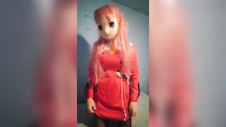 Zero Two undressing on cosplay - Shirotaku Kigurumi