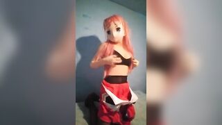 Zero Two undressing on cosplay - Shirotaku Kigurumi