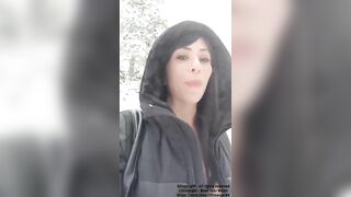 Littleangel84 - Assfucked anal in the snow at Mont Ventoux - Challenge 5