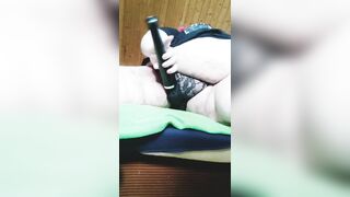 SSBBW Cortigiana masturbates her clit with toy until orgasm