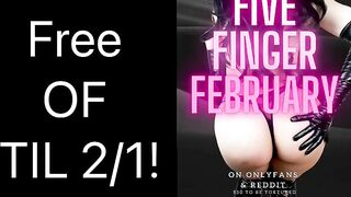 Five Finger February - CUM SCHEDULE