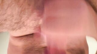 POV Solo Male rubs in his cum