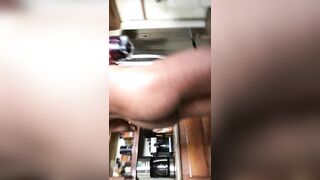 Sexy Tall Hung Stud Makes A Smoothie Naked