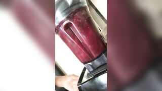 Sexy Tall Hung Stud Makes A Smoothie Naked