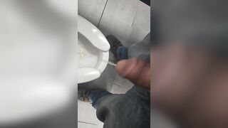 Pissing busy reststop