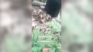 BIG ASS WIFE doggystyle in JUNGLE – Risky OUTDOOR SEX