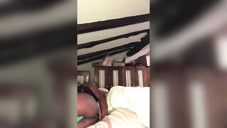 Horny ebony creampie