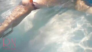 Underwater pussy show. Mermaid fingering masturbation Cam 2 2