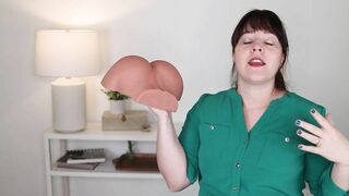 Adult Sex Toy Review - Brunet Doggy-Style Dangling Balls Derriere Fun Realistic Butt Masturbator