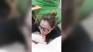 Heather Kane sucks off Student on Her First Day As Substitute Teacher!