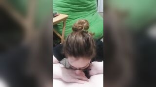 Heather Kane sucks off Student on Her First Day As Substitute Teacher!