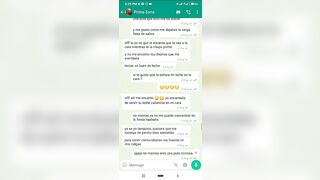 Mensajes de Whatsapp engaño a mi Novia en una Fiesta