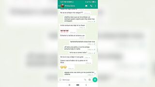 Mensajes de Whatsapp engaño a mi Novia en una Fiesta