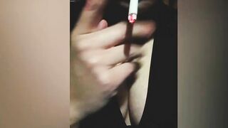 Smoking cigarette