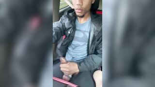 Fucking sex toy while driving