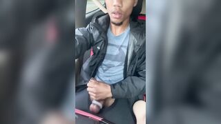 Fucking sex toy while driving