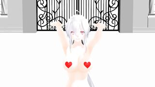 【MMD】Haku front and back lovers【R-18】