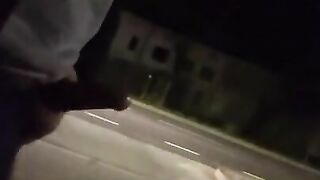 Flashing and Walking on the street with my dick out and cumming