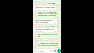 Parlo con la moglie del cornuto 1 parte Chat Whatsapp