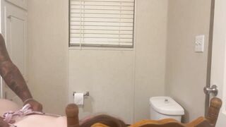 BREAKING IN OUR NEW BATHROOM WITH DEEP BBC BACKSHOTS!!