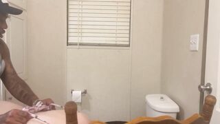 BREAKING IN OUR NEW BATHROOM WITH DEEP BBC BACKSHOTS!!